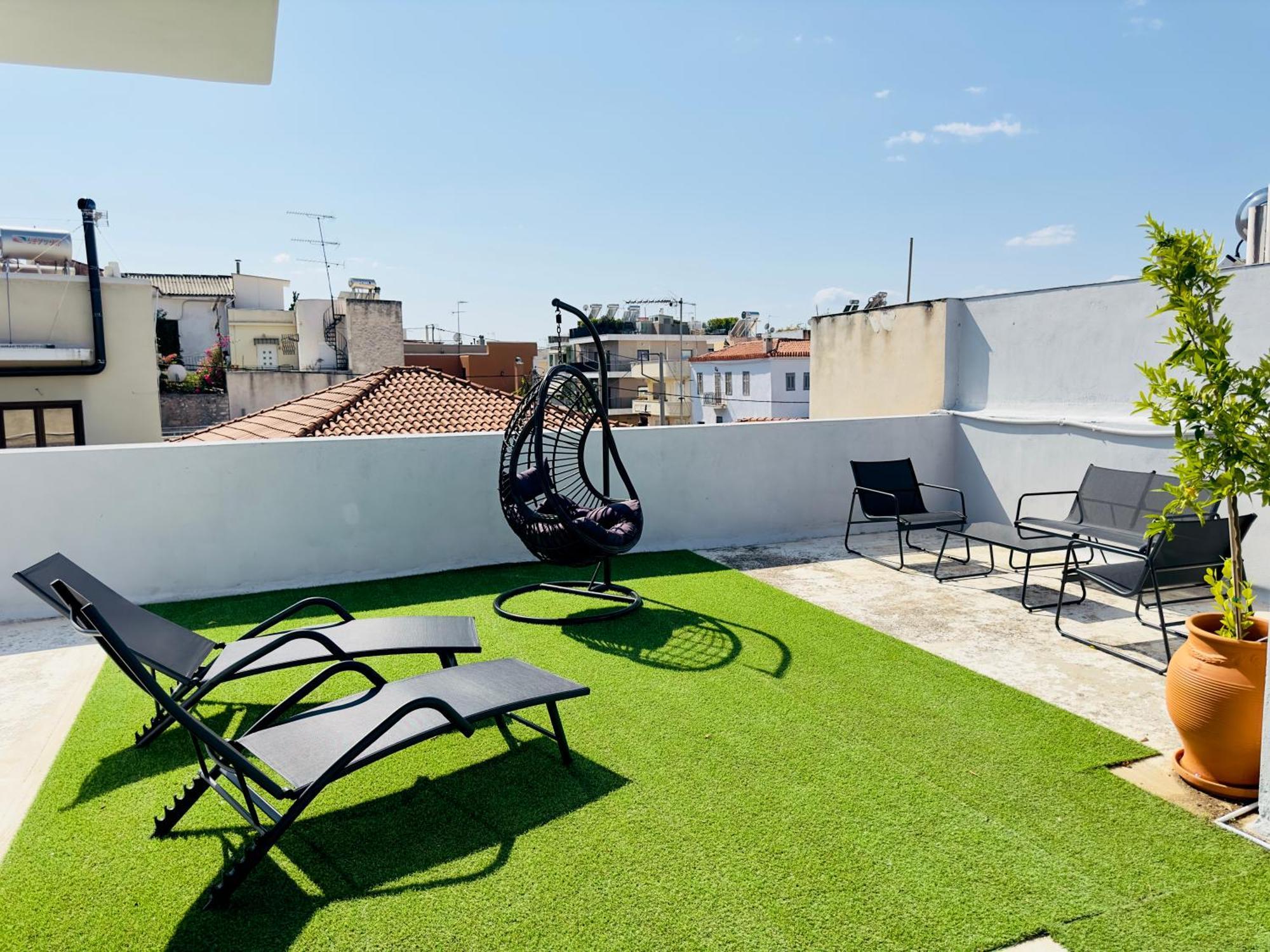 Yuna Penthouse, 100Sqm Private Rooftop Terrasse, Acropolis By Foot Atina Dış mekan fotoğraf